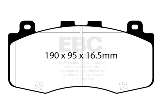 EBC DP42400R 2018+ Jeep Grand Cherokee Trackhawk Yellowstuff Front Brake Pads