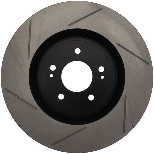 Stoptech 126.46076SR StopTech Power Slot 08-09 Evo 10 Slotted Right Front Rotor