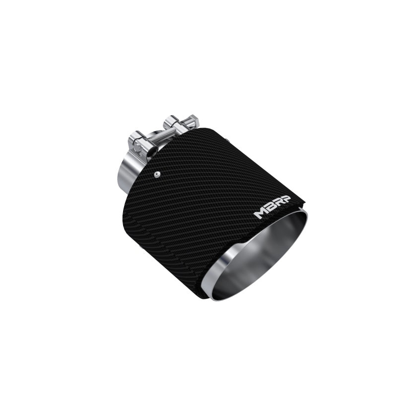 MBRP T5190CF Universal Carbon Fiber Tip 2.5in ID / 5in OD Out / 6.5in Length Angle Cut Dual Wall