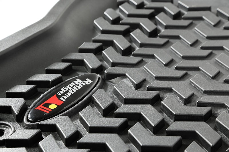 Rugged Ridge 82987.05 Floor Liner Front/Rear Black 2015-2017 Ford F-150 / Raptor