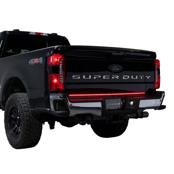 Putco 9203060-26 2024 Ford SuperDuty F-250 60In Direct Fit Red Blade Kit Tailgate Bars w/ LED Taillamps