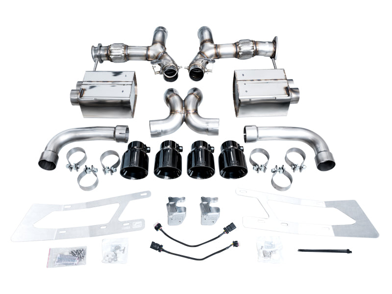 AWE Tuning 3025-43906 AWE 2023 C8 Corvette Z06 SwitchPath Cat-Back Exhaust - Diamond Black Tips