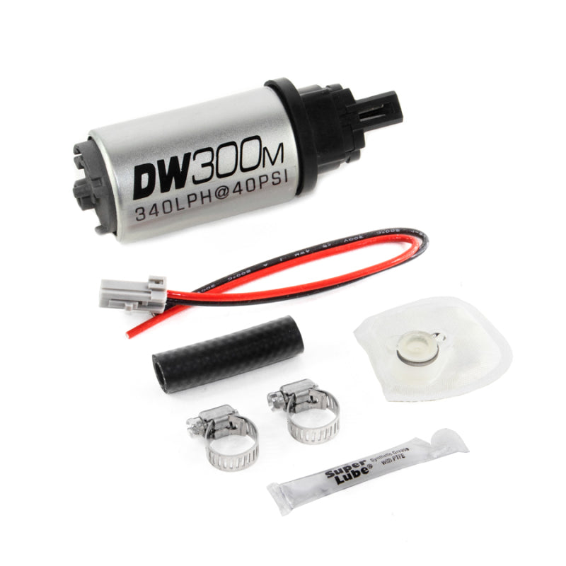 DeatschWerks 9-305-1034 340 LPH Ford In-Tank Fuel Pump DW300M Series w/ 05-10 Mustang V6 / V8 Install Kit