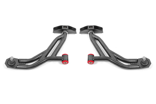 BMR Suspension AA754H BMR 10-14 Ford Mustang / Shelby GT500 Non-Adj. Lower A-Arms (Poly/Delrin) - Black Hammertone
