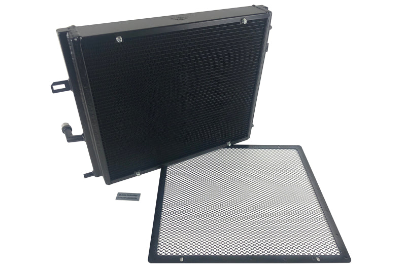 CSF 8131B BMW B58/B48 Front Mount Triple-Pass Heat Exchanger w/Rock Guard - Black