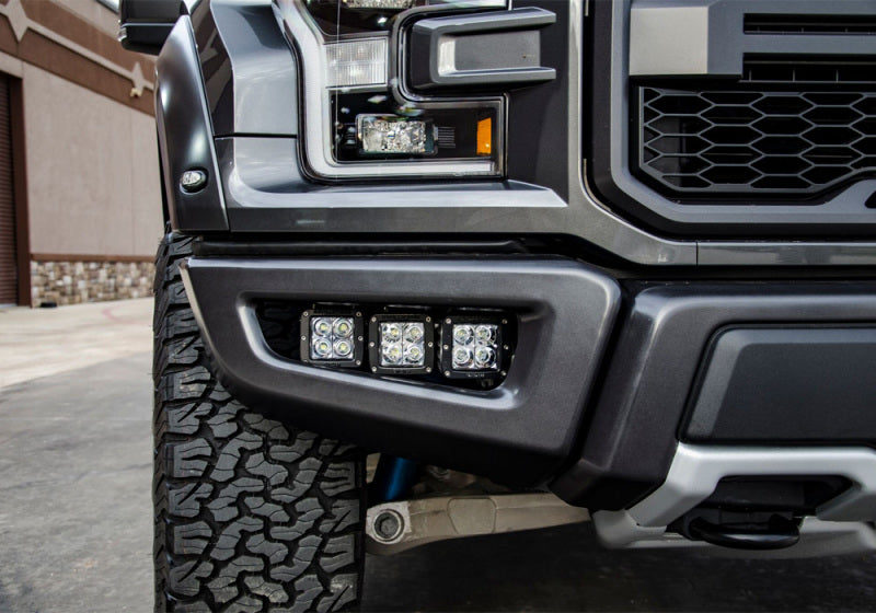 N-Fab F183FB LBM Bumper Mounts 2017 Ford Raptor - Tex. Black