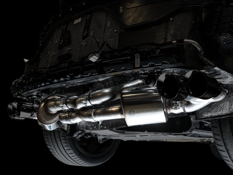 AWE Tuning 3015-43159 2020 Chevrolet Corvette (C8) Touring Edition Exhaust - Quad Diamond Black Tips