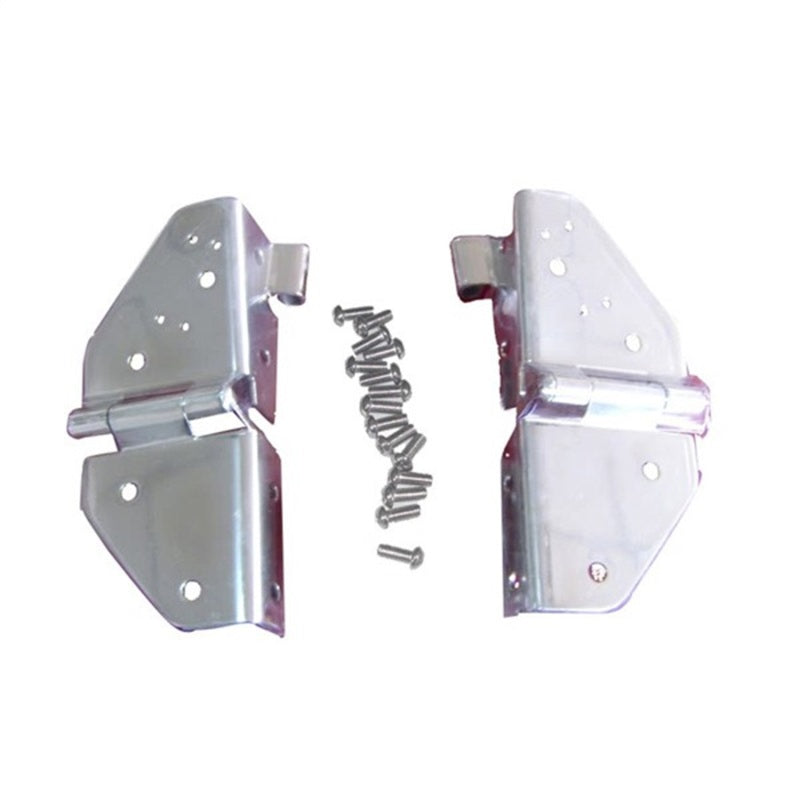 Rugged Ridge 11112.01 76-95 Jeep CJ / Jeep Wrangler Stainless Steel Windshield Hinges