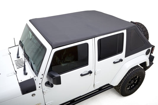 Rugged Ridge 13861.35 07-18 Jeep Wrangler JKU 4 Dr Black Diamond Stitch Cloth Voyager Top