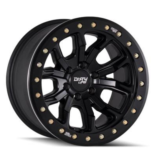 Dirty Life 9303-7973MB12 9303 DT-1 17x9 / 5x127 BP / -12mm Offset / 78.1mm Hub Matte Black Wheel - Beadlock