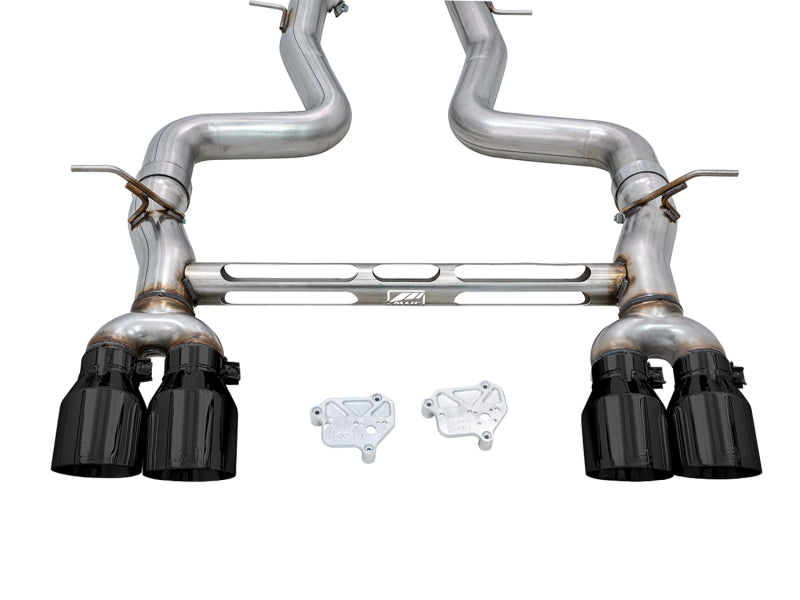 AWE Tuning 3020-43087 BMW F8X M3/M4 Track Edition Catback Exhaust - Diamond Black Tips
