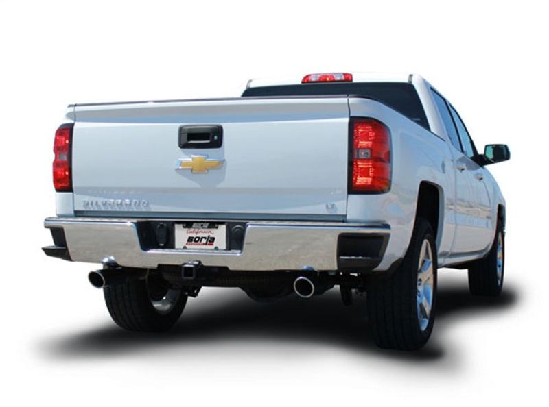 Borla 140572 14 Silv/Sierra 1500 EC Std/CC Short 143.5in WB ATAK Single Split Rear Exit Cat-Back Exhaust