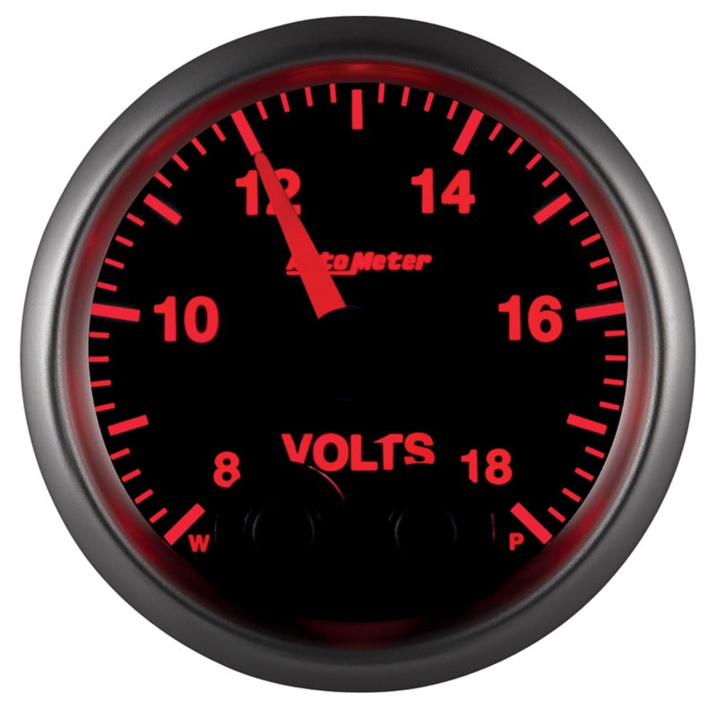 Autometer ATM5683 2-1/16 E/S Voltmeter Gauge - 8-18 Volts