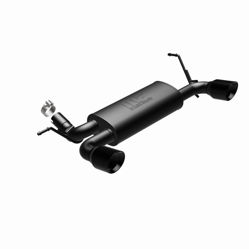 Magnaflow 15160 MagnaFlow 07-17 Jeep Wrangler JK 3.8/3.6L Dual Split Rear Exit Black Axle-Back Exhaust