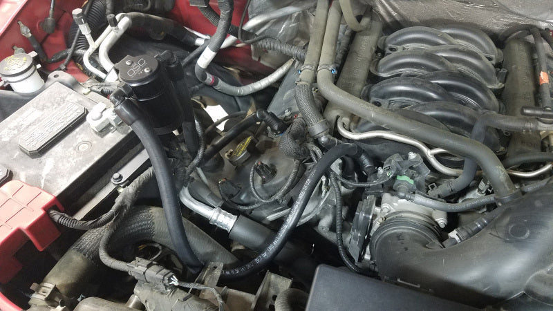 J&L 3016P-B 2011-2025 Ford F-150 2.7L/3.5L/5.0L Passenger Side Oil Separator 3.0 - Black Anodized