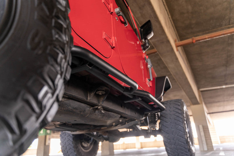 DV8 Offroad SRJK-08 07-18 Jeep Wrangler JK (4 Door Only) OE Plus Side Steps