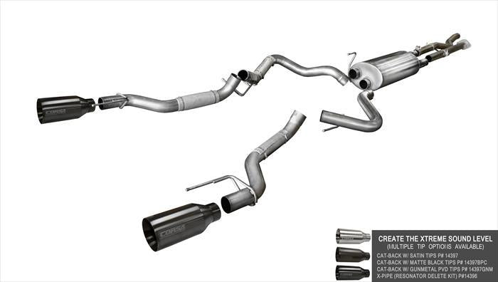 CORSA Performance 14396 Corsa 2017-2020 Ford F-150 Raptor Super Cab / Super Crew Cab 3.5L V6 X-Pipe