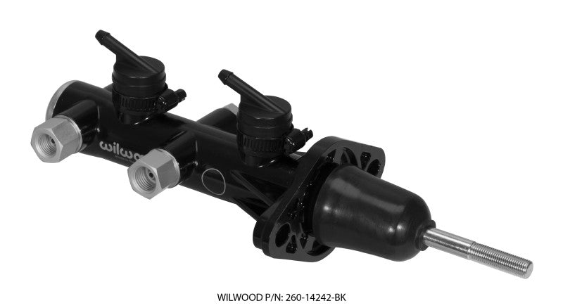 Wilwood WIL260-14242-BK Tandem M/C Remote Mnt 15/16in Bore Black