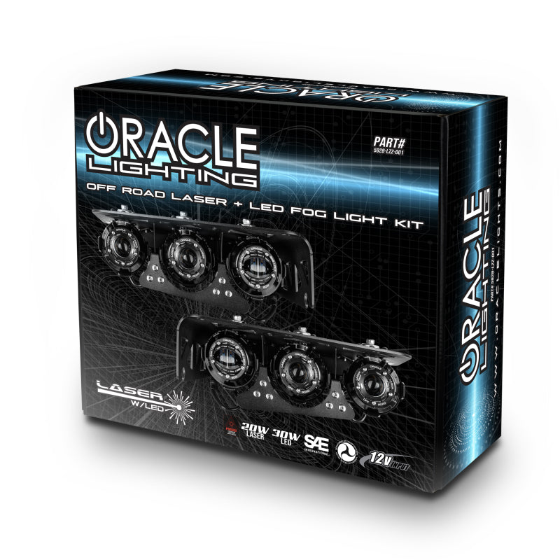 ORACLE Lighting 5928-LZZ-001 Oracle Lighting 21-24 Ford Bronco Off Road Laser and LED Fog Light Kit for Steel Bumper