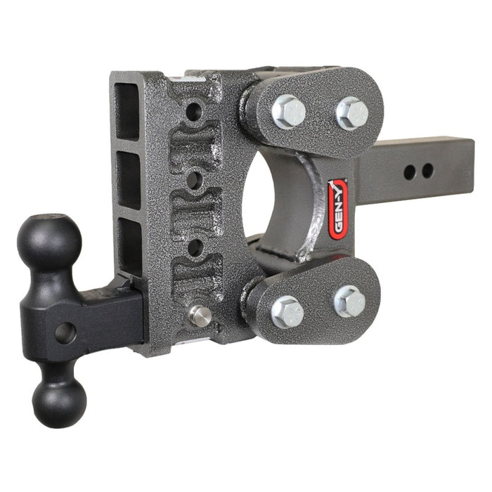 GEN-Y Hitch GH-1114 Gen-Y The Boss Torsion-Flex 2.5in Shank 5in Drop 1.7K TW 16K Hitch w/GH-051 Dual-Ball