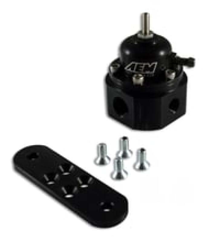 AEM 25-302BK Universal Black Adjustable Fuel Pressure Regulator