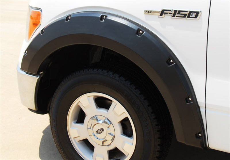 LUND RX312S Lund 09-14 Ford F-150 (Excl Raptor) RX-Rivet Style Smooth Elite Series Fender Flares - Black (4 Pc.)