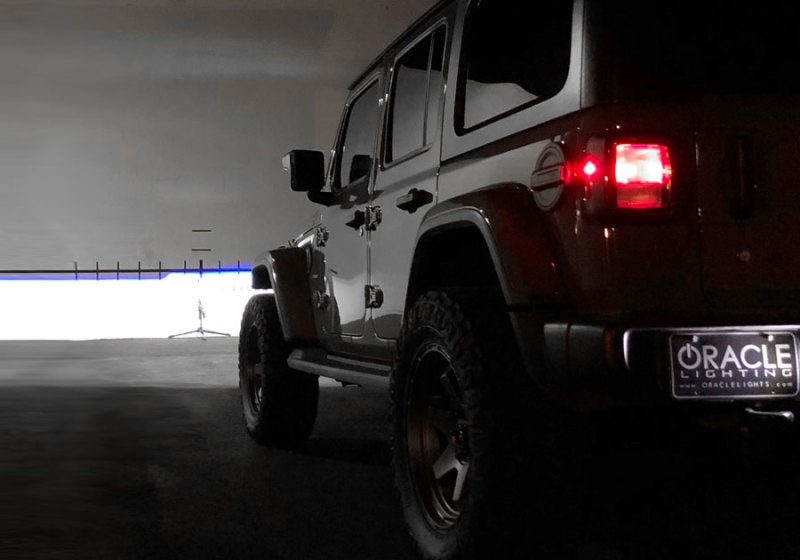 ORACLE Lighting 5839-504-PSC Oracle Oculus BiLED Projector Headlights for Jeep JL/Gladiator JT Satin Silver 5500K SEE WARRANTY