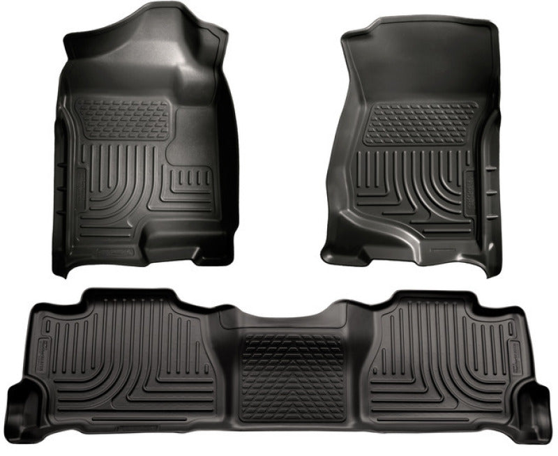 Husky Liners 98261 07-13 GM Escalade ESV/Avalanche/Suburban WeatherBeater Black Front/2nd Row Floor Liners