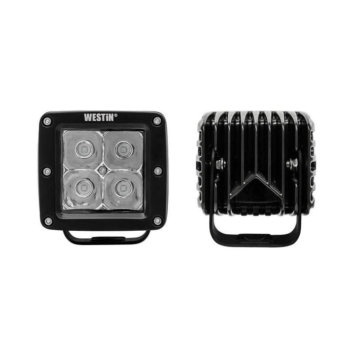 Westin 09-12200A-PR Compact LED -4 5W Cree 3 inch x 3 inch (Set of 2) - Black