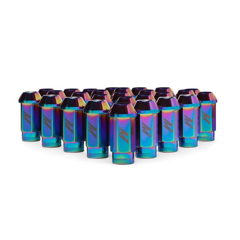 Mishimoto MMLG-15-27LNC Aluminum Locking Lug Nuts M12x1.5 27pc Set Neo Chrome