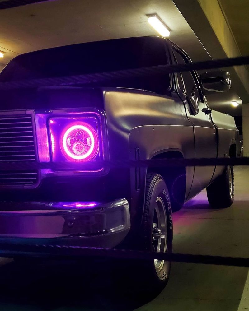 ORACLE Lighting 5769-334 Oracle 7in High Powered LED Headlights - Black Bezel - ColorSHIFT No Controller SEE WARRANTY