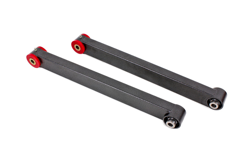 BMR Suspension TCA022H BMR 05-14 S197 Mustang Non-Adj. Lower Control Arms (Poly/Spher Combo) - Black Hammertone