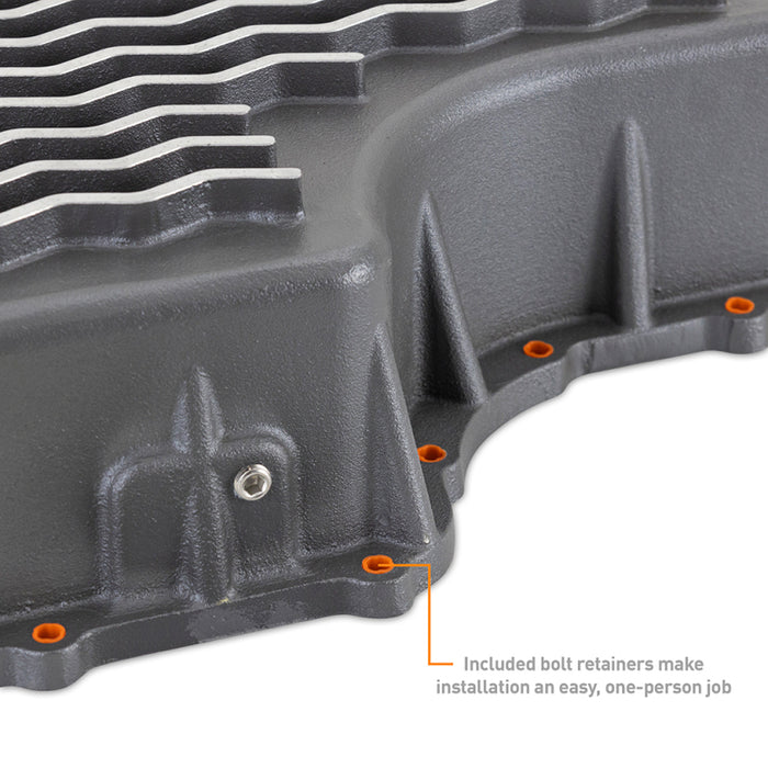 Mishimoto MMTP-F2D-11 2011+ Powerstroke 6R140 Transmission Pan - Cast - GR