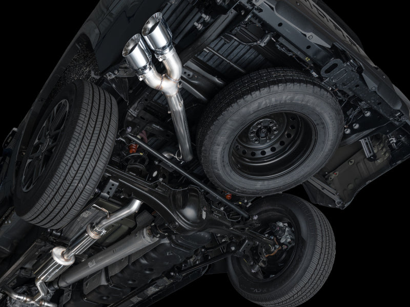 AWE Tuning 3015-32063 AWE 0FG Exhaust for 3rd Gen Toyota Tundra - Dual Chrome Silver Tips