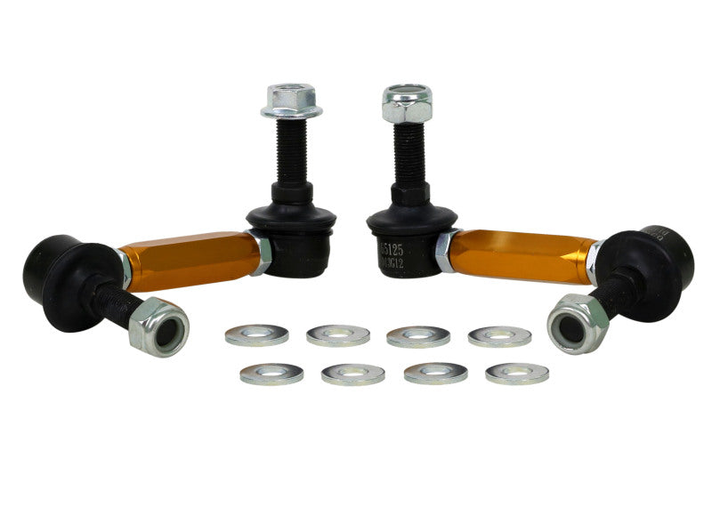 Whiteline KLC180-115 Universal Sway Bar Link Assembly Heavy Duty Adjustable Steel Ball 115mm Size