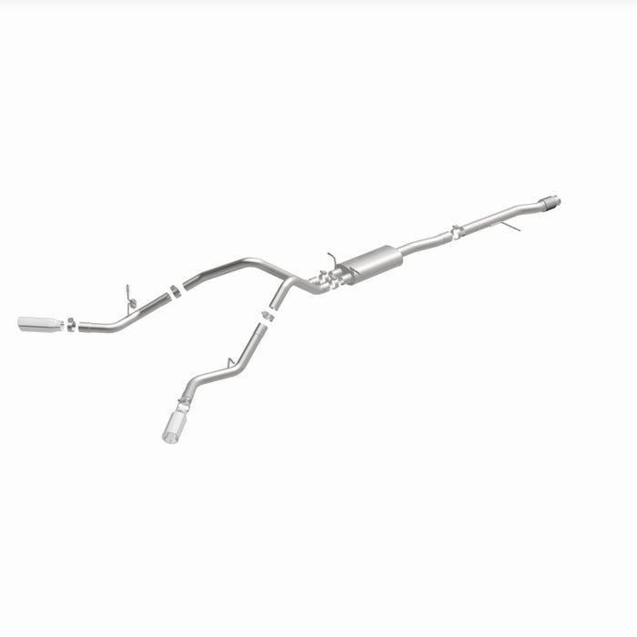 Magnaflow 15269 14 Chev Silverado V8 5.3L CC/EC Cab Dual Split Behind Rear Tires Exit SS Cat Back Perf Exh