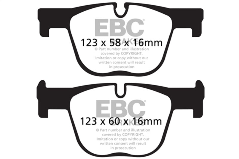 EBC DP52131NDX 2017+ BMW 430 Coupe/Gran Coupe (F32/F33/F36) Bluestuff Rear Brake Pads