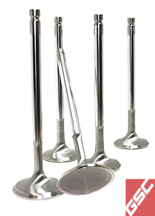 GSC Power Division B2015-50 GSC P-D Subaru EJ205/EJ207/EJ257 Chrome Polished Super Alloy Exhaust Valve - 32mm Head - Set of 50