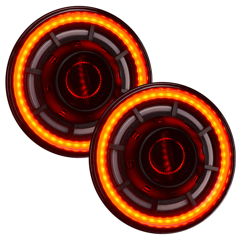 ORACLE Lighting 5876-334 0718 Jeep Wrangler JK Oculus 7in ColorSHIFT Bi-LED Projector Headlights