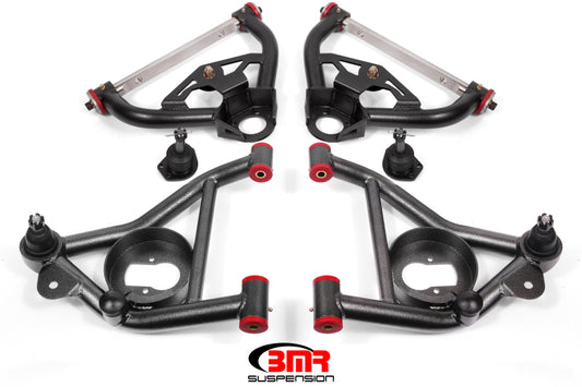 BMR Suspension AA030H BMR 78-87 G-Body Upper And Lower A-Arm Kit - Black Hammertone