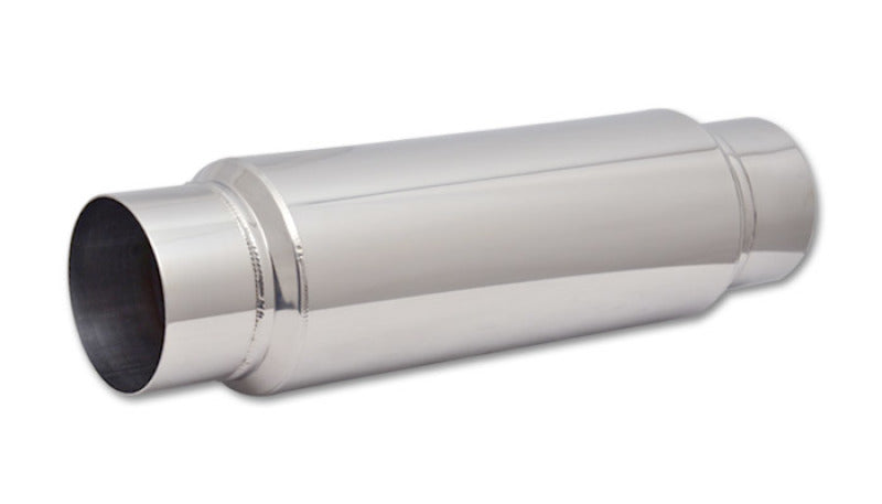 Vibrant 17960 SS Resonator (Standard Design) 4in inlet/outlet x 18in long w/5in OD resonator body