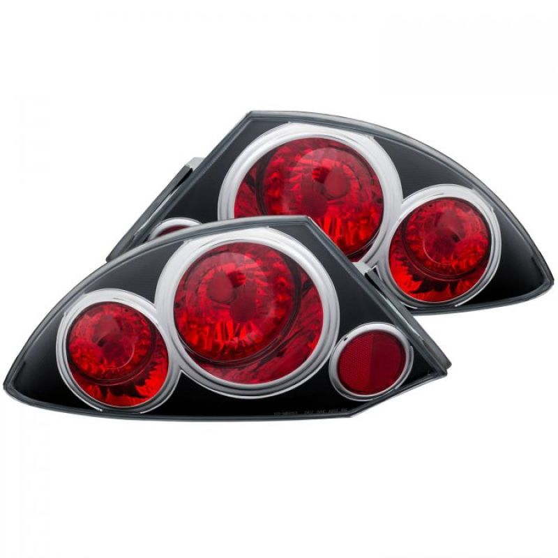 ANZO 221081 2000-2005 Mitsubishi Eclipse Taillights Black