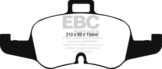 EBC DP32256C 2016+ Audi TTS Quattro 2.0L Turbo Redstuff Front Brake Pads