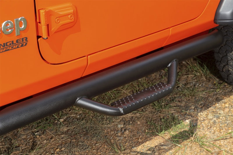 Rugged Ridge 11596.03 Spartan Nerf Bar Textured Black 18-20 Jeep Wrangler JL 2 Door