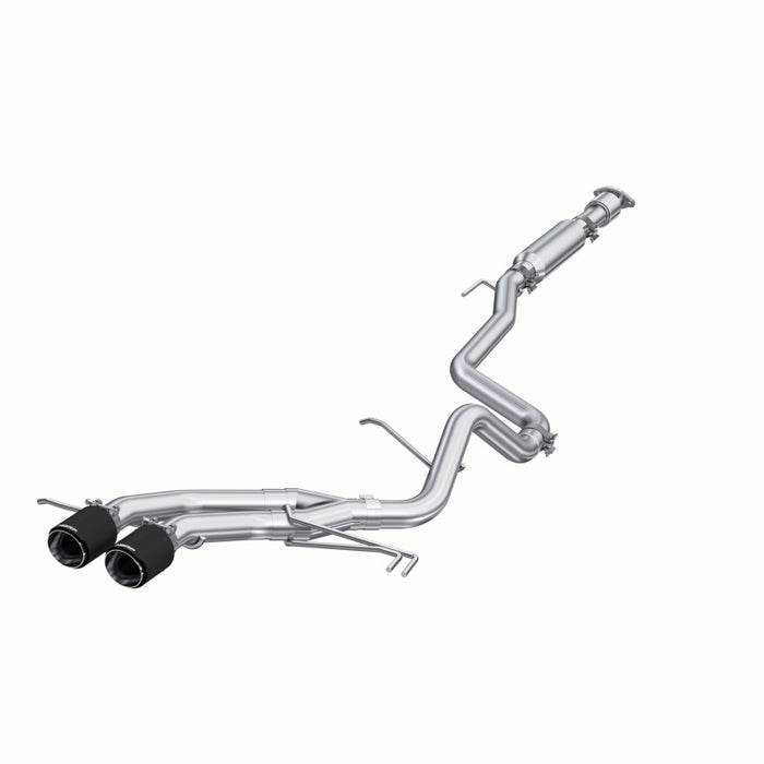 MBRP S47034CF 13-18 Hyundai Veloster Turbo Dual Exit T409 2 1/2in Cat Back w/ Carbon Fiber Tips