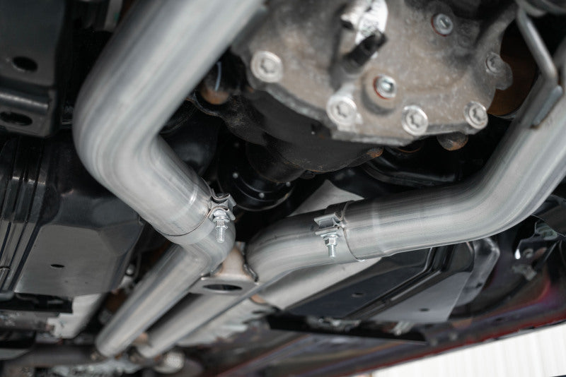 MBRP S7207304 18-19 Ford Mustang GT 5.0 3in Cat Back Quad Tip Race Version - T304