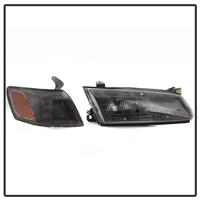 SPYDER 9042836 xTune 97-99 Toyota Camry 4pc OEM Style Headlights w/Corner Lights - Black (HD-JH-TCAM97-SET-BK)