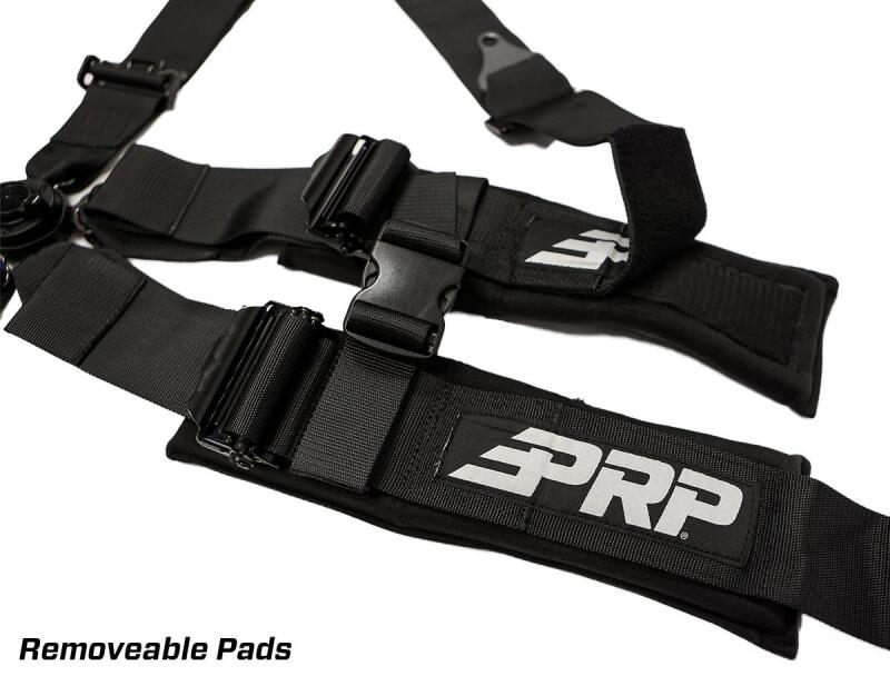 PRP Seats SB5.2CAMRT PRP 5.2 Cam-Lock Harness w/ Ratchet Lap Belt - Black