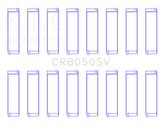 King Engine Bearings CR8050SV 11+ BMW S63/S63N/N63/N63N Rod Bearing Set