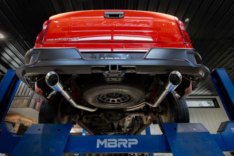 MBRP S5021BLK 2019+ Chevrolet Silverado 1500 / 2019+ GMC Sierra 1500 Alum. 3in Armor Black Cat-Back Exhaust